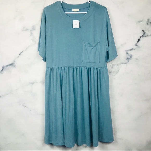 UO Silence + Noise Cupro Babydoll T-Shirt Dress - Picture 4 of 7